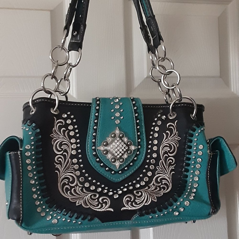 Montana West Conceal Carry Handbag 13 x 8 x 4.5